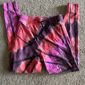 PINK Victoria's Secret Coral Tie-Dye leggings, casual sweatpants